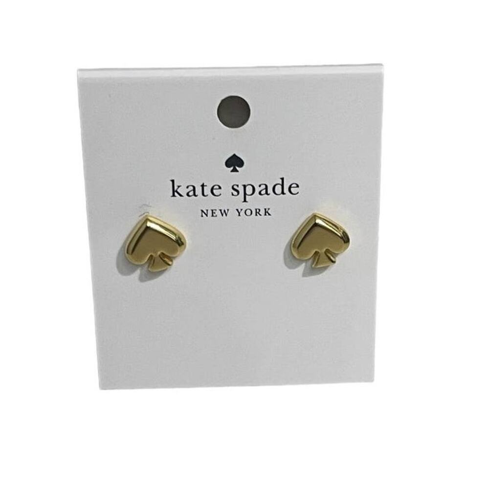 Kate Spade Everyday Spade Metal Studs gold color New